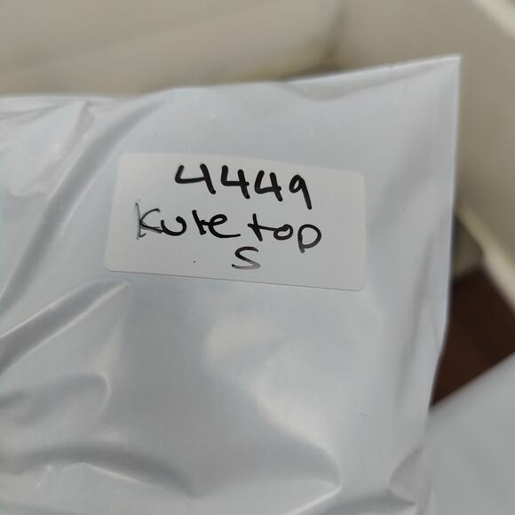 Kule The Boyfriend Top Womens Small Navy Stripe Cream Stripe Long Sleeve Preppy - Picture 9 of 9